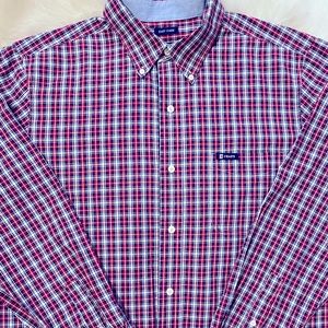 Chaps Long Sleeved button down men’s Large plaid